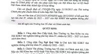 Quyết định công nhận Ban Chấp hành, Ban Thường vụ, Ban Kiểm tra Hội KHKT Thử nghiệm không phá hủy khóa IV, nhiệm kỳ 2022-2027