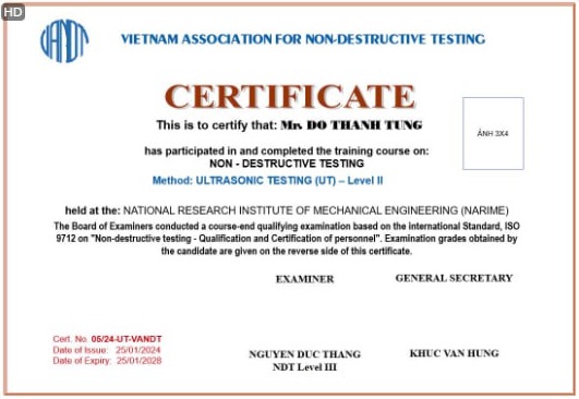 Non – Destructive Testing